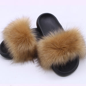 Faux Fur Slippers