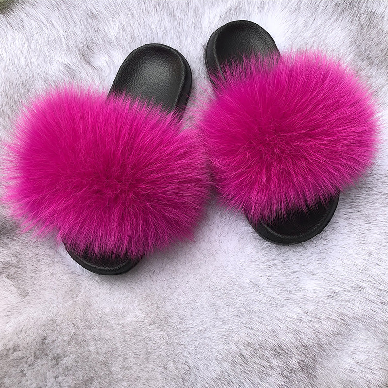 Faux Fur Slippers